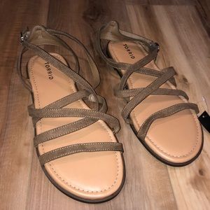 Tan sandals